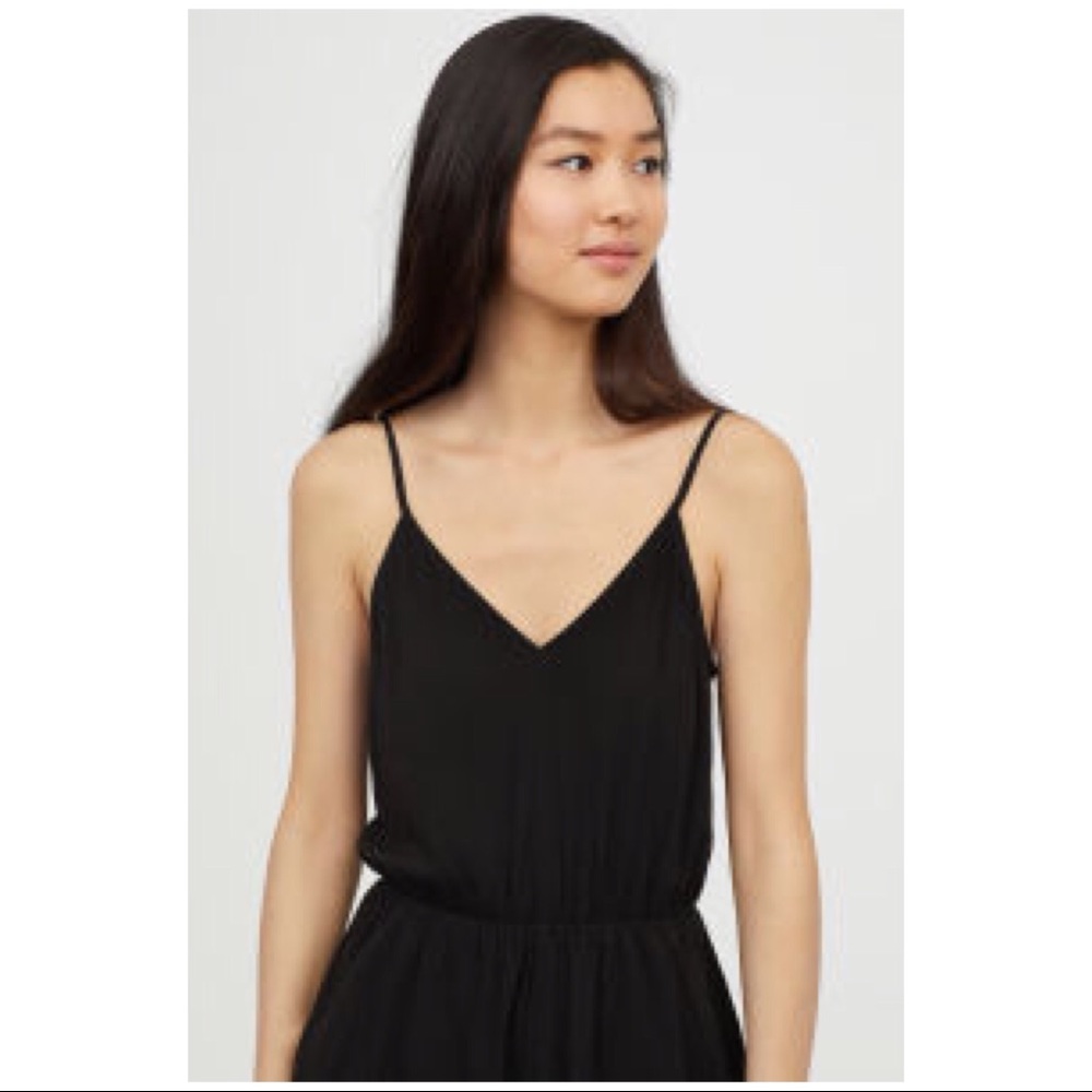 NWT H&M Black Short Jumpsuit SZ 2